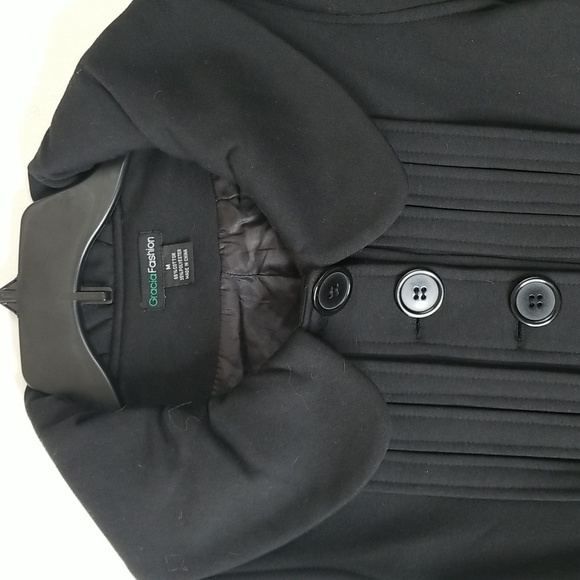 Grace Fashion womens coat with bubble hem sz med - Picture 2 of 8